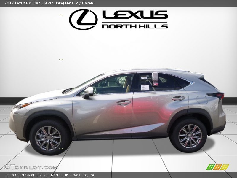 Silver Lining Metallic / Flaxen 2017 Lexus NX 200t