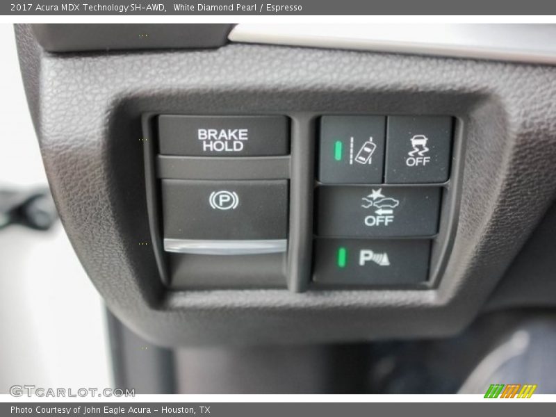 White Diamond Pearl / Espresso 2017 Acura MDX Technology SH-AWD