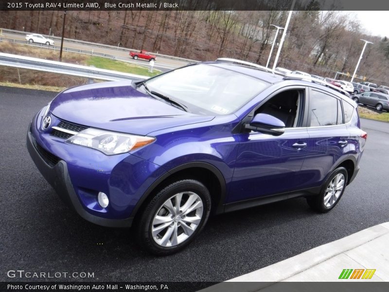 Blue Crush Metallic / Black 2015 Toyota RAV4 Limited AWD