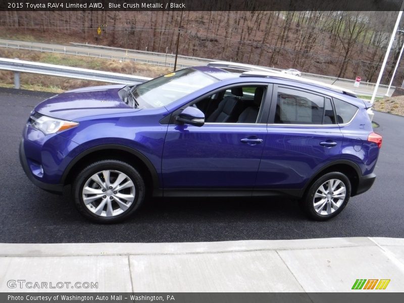 Blue Crush Metallic / Black 2015 Toyota RAV4 Limited AWD