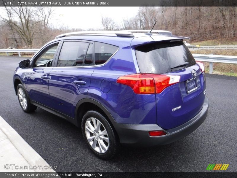 Blue Crush Metallic / Black 2015 Toyota RAV4 Limited AWD