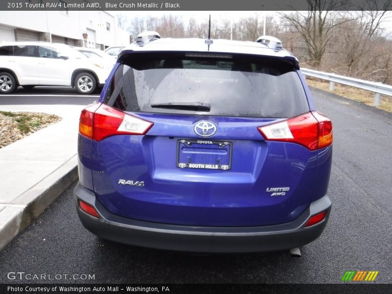 Blue Crush Metallic / Black 2015 Toyota RAV4 Limited AWD