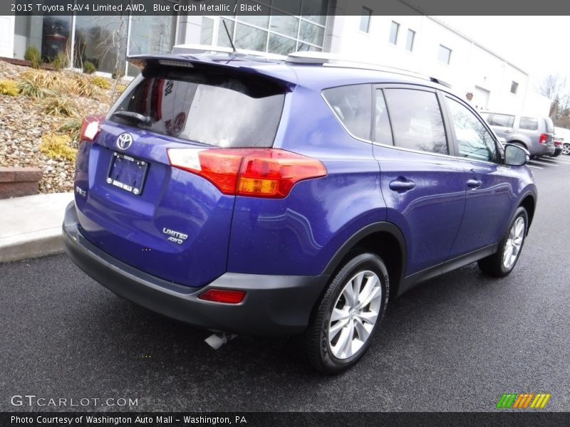 Blue Crush Metallic / Black 2015 Toyota RAV4 Limited AWD