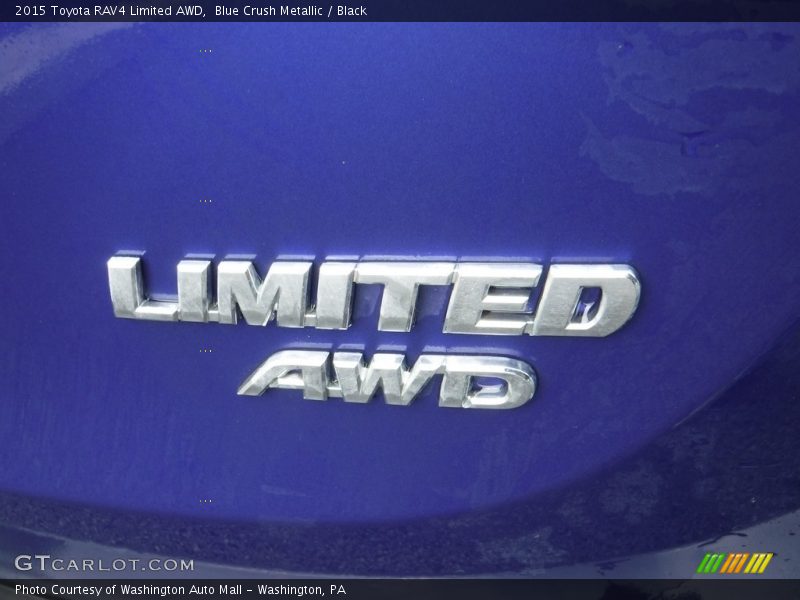 Blue Crush Metallic / Black 2015 Toyota RAV4 Limited AWD