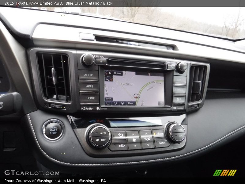 Blue Crush Metallic / Black 2015 Toyota RAV4 Limited AWD