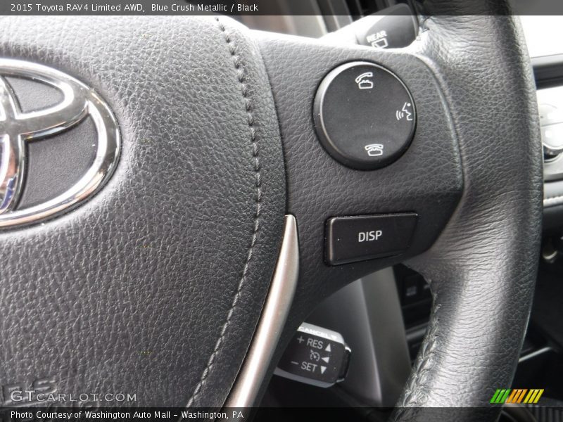 Blue Crush Metallic / Black 2015 Toyota RAV4 Limited AWD