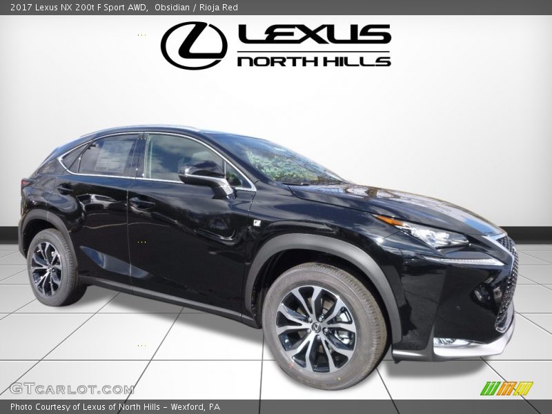 Obsidian / Rioja Red 2017 Lexus NX 200t F Sport AWD