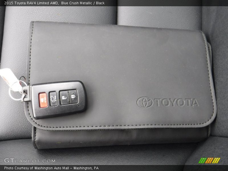 Blue Crush Metallic / Black 2015 Toyota RAV4 Limited AWD