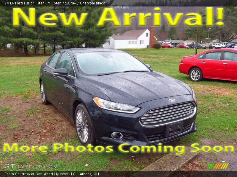 Sterling Gray / Charcoal Black 2014 Ford Fusion Titanium