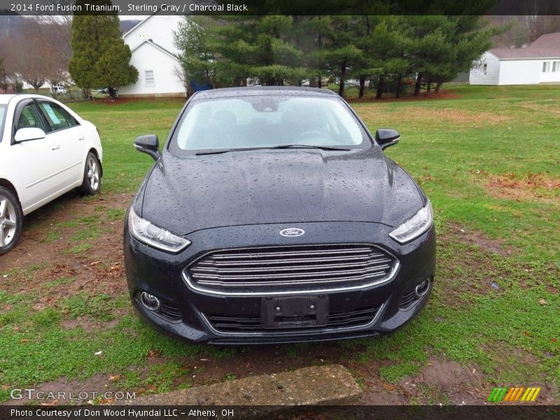 Sterling Gray / Charcoal Black 2014 Ford Fusion Titanium