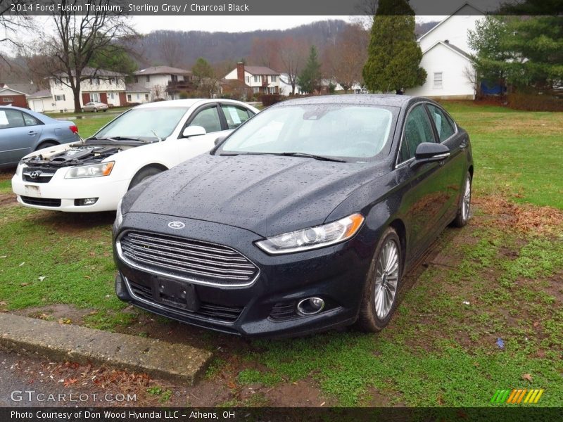 Sterling Gray / Charcoal Black 2014 Ford Fusion Titanium