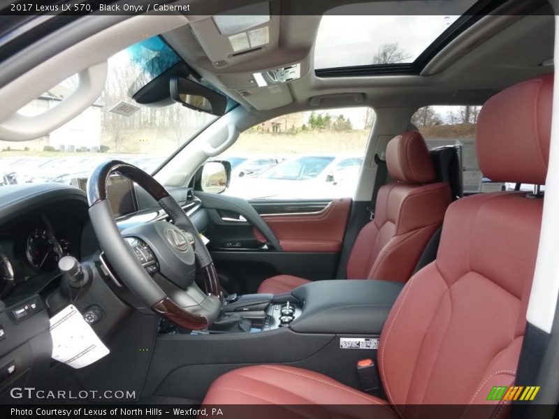 Black Onyx / Cabernet 2017 Lexus LX 570