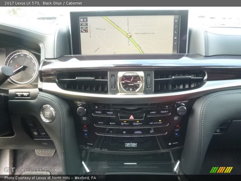 Black Onyx / Cabernet 2017 Lexus LX 570