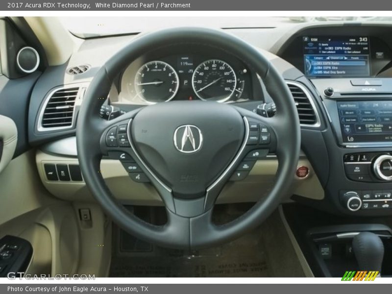 White Diamond Pearl / Parchment 2017 Acura RDX Technology