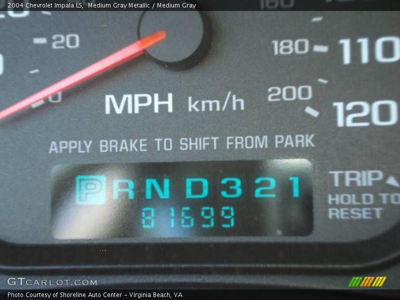 Medium Gray Metallic / Medium Gray 2004 Chevrolet Impala LS