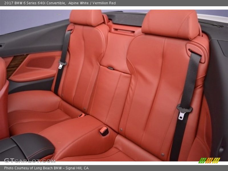 Alpine White / Vermilion Red 2017 BMW 6 Series 640i Convertible