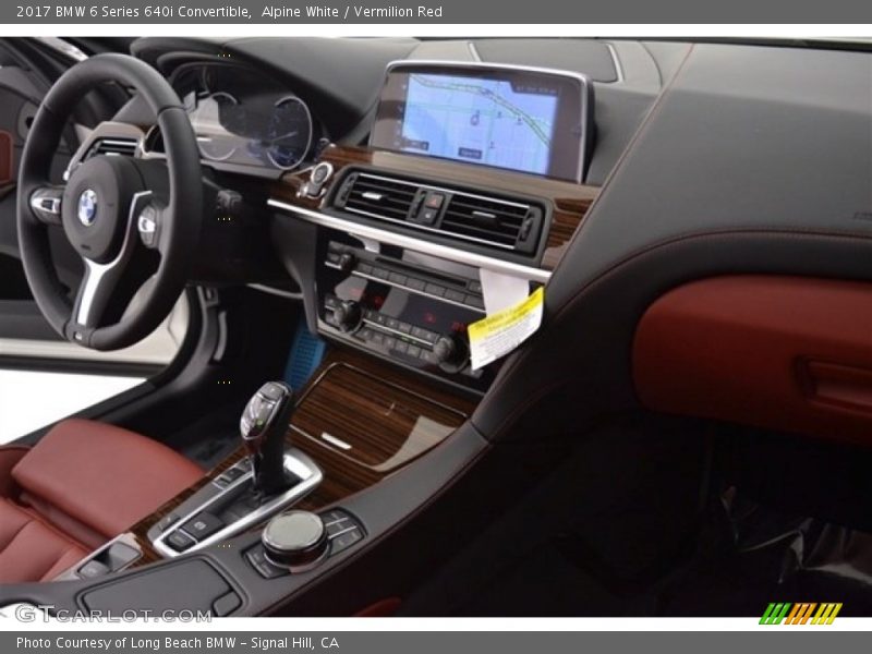 Alpine White / Vermilion Red 2017 BMW 6 Series 640i Convertible