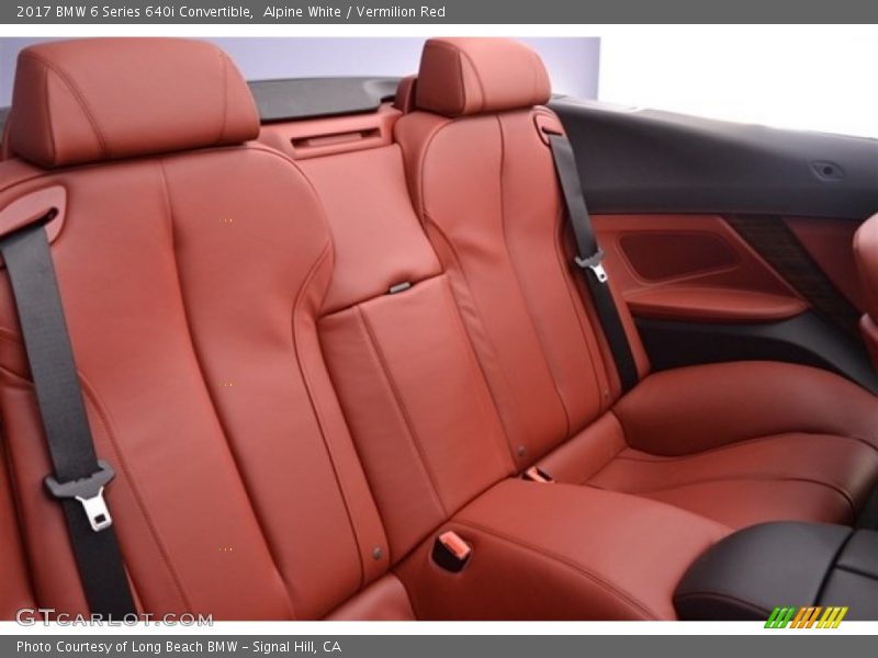 Alpine White / Vermilion Red 2017 BMW 6 Series 640i Convertible