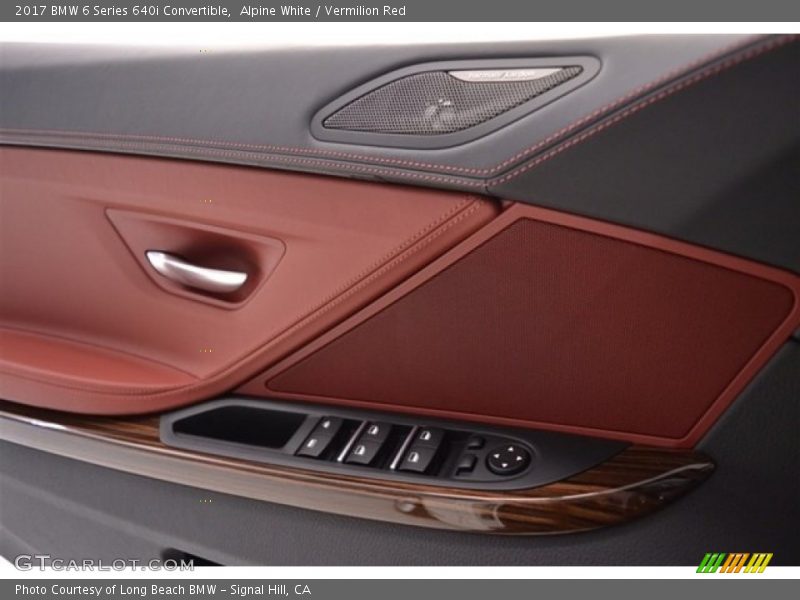 Alpine White / Vermilion Red 2017 BMW 6 Series 640i Convertible