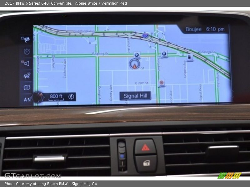 Alpine White / Vermilion Red 2017 BMW 6 Series 640i Convertible