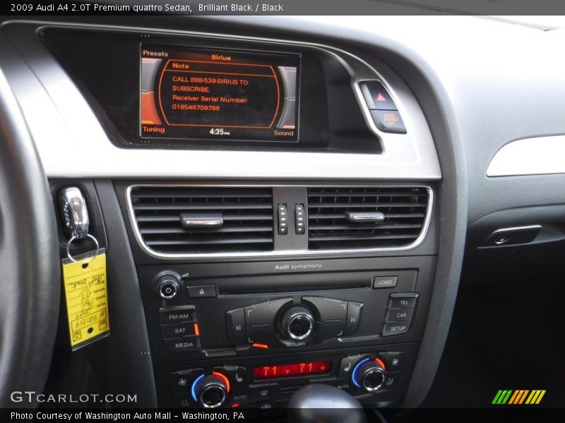 Brilliant Black / Black 2009 Audi A4 2.0T Premium quattro Sedan