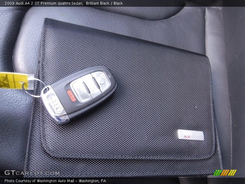 Brilliant Black / Black 2009 Audi A4 2.0T Premium quattro Sedan