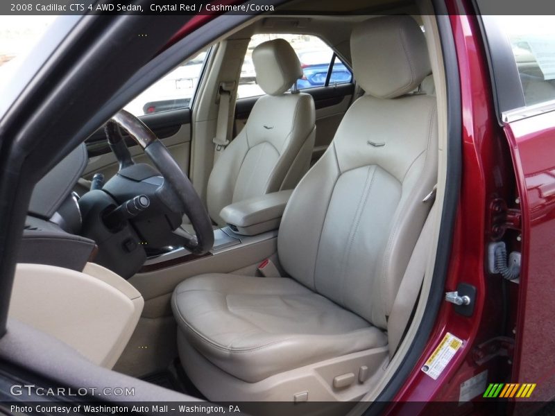 Crystal Red / Cashmere/Cocoa 2008 Cadillac CTS 4 AWD Sedan