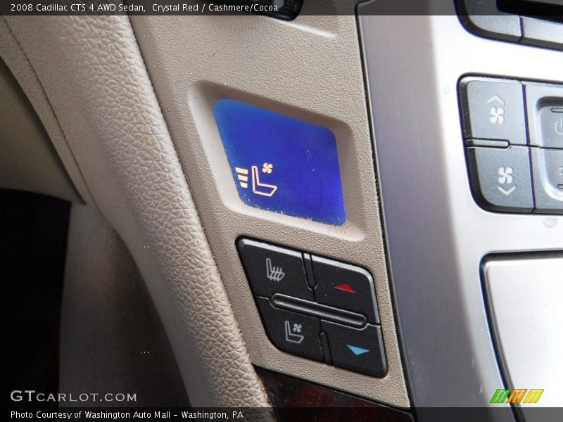 Crystal Red / Cashmere/Cocoa 2008 Cadillac CTS 4 AWD Sedan
