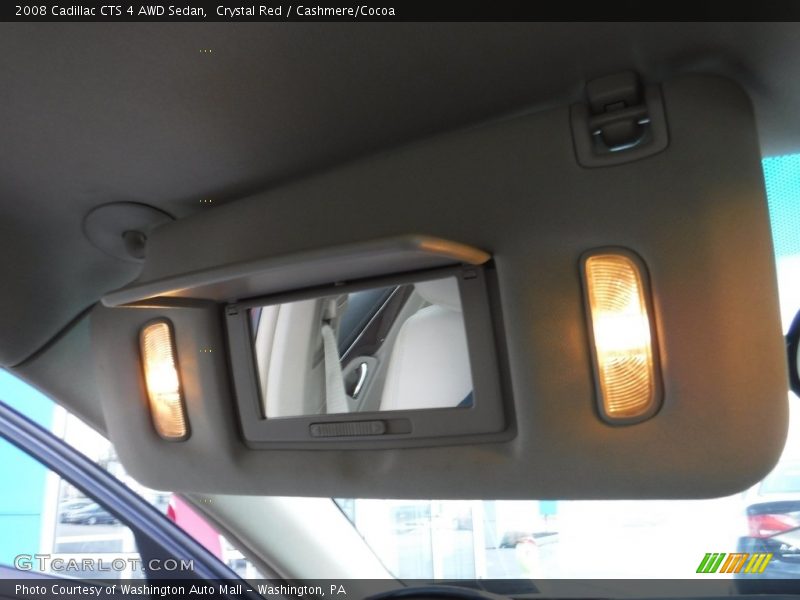 Crystal Red / Cashmere/Cocoa 2008 Cadillac CTS 4 AWD Sedan