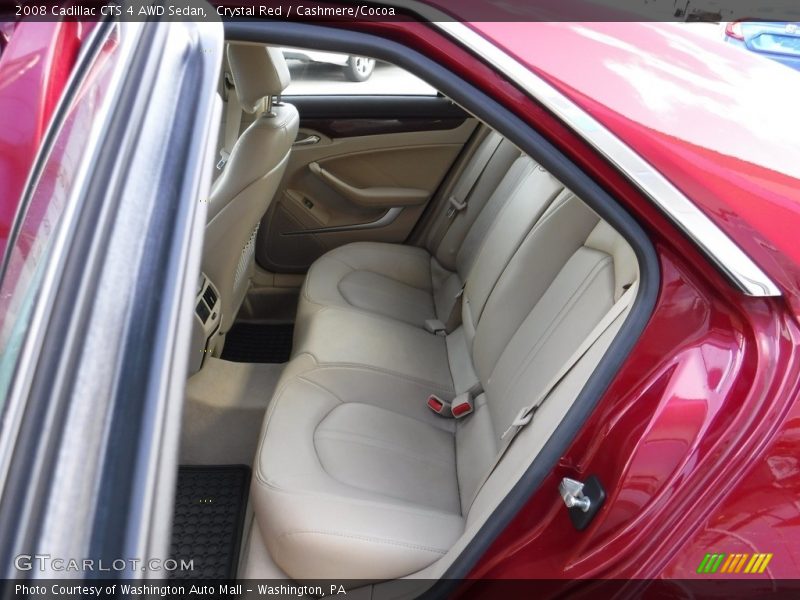 Crystal Red / Cashmere/Cocoa 2008 Cadillac CTS 4 AWD Sedan