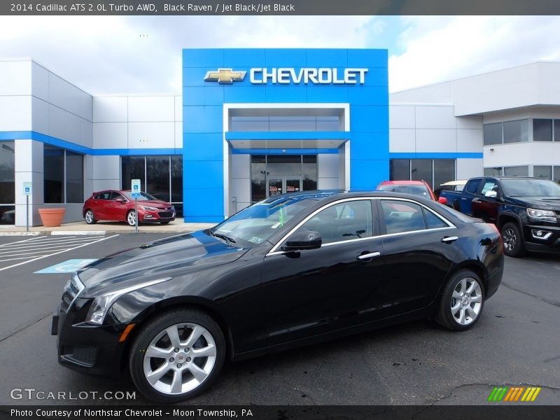 Black Raven / Jet Black/Jet Black 2014 Cadillac ATS 2.0L Turbo AWD