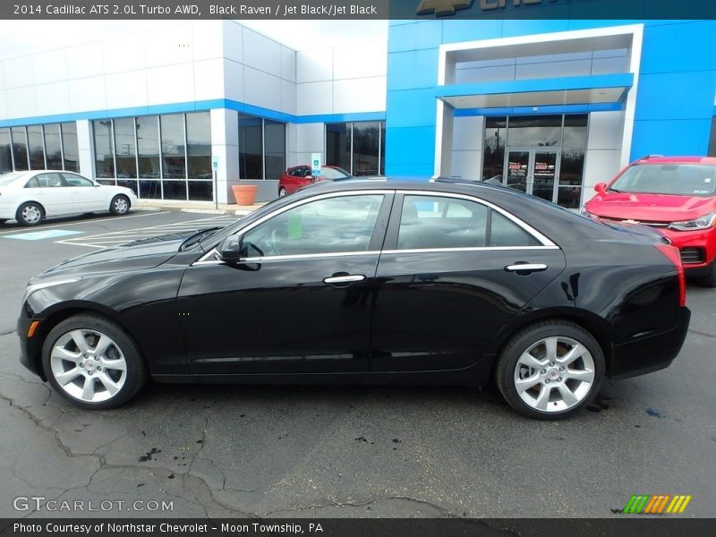 Black Raven / Jet Black/Jet Black 2014 Cadillac ATS 2.0L Turbo AWD