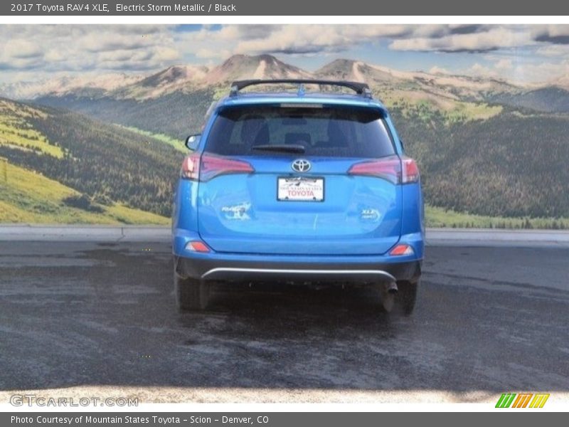 Electric Storm Metallic / Black 2017 Toyota RAV4 XLE