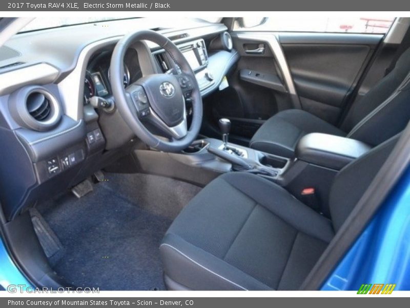 Electric Storm Metallic / Black 2017 Toyota RAV4 XLE