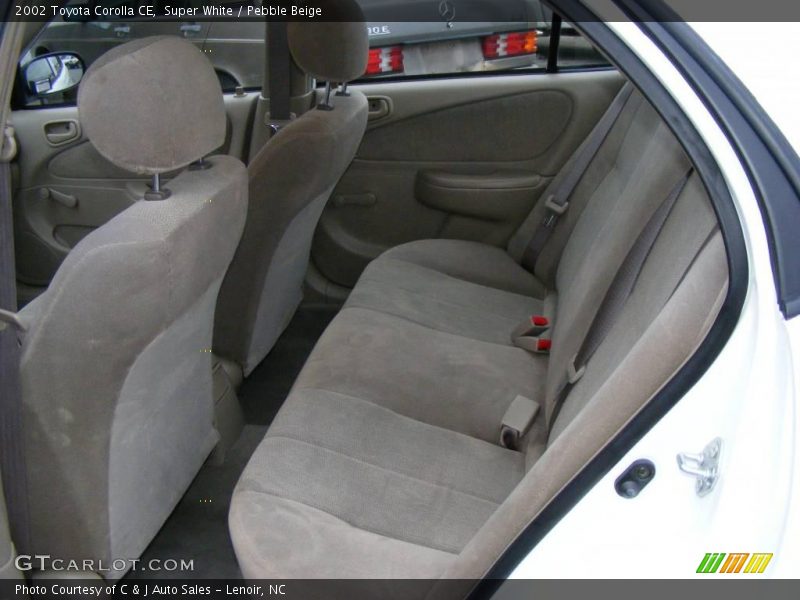 Super White / Pebble Beige 2002 Toyota Corolla CE