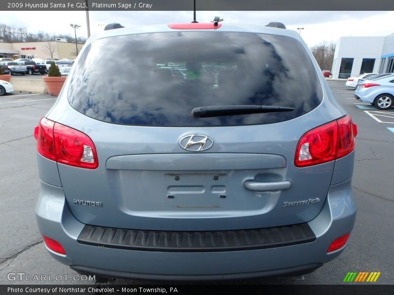 Platinum Sage / Gray 2009 Hyundai Santa Fe GLS