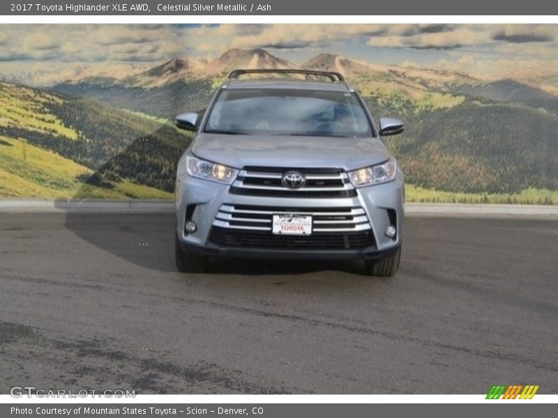 Celestial Silver Metallic / Ash 2017 Toyota Highlander XLE AWD