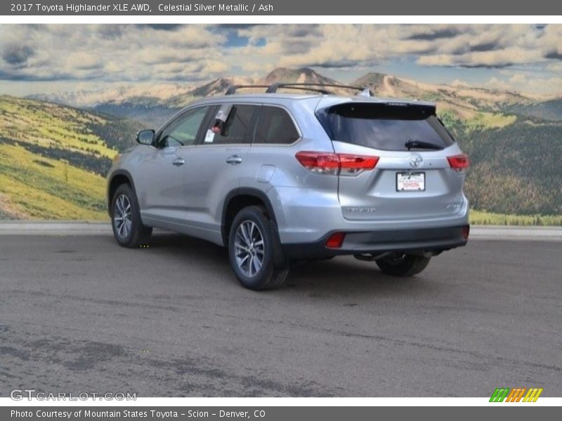 Celestial Silver Metallic / Ash 2017 Toyota Highlander XLE AWD