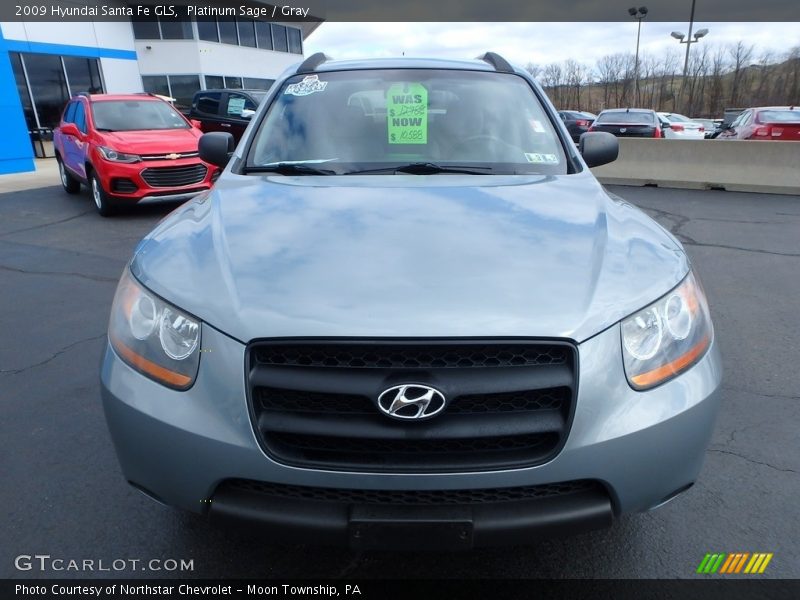 Platinum Sage / Gray 2009 Hyundai Santa Fe GLS