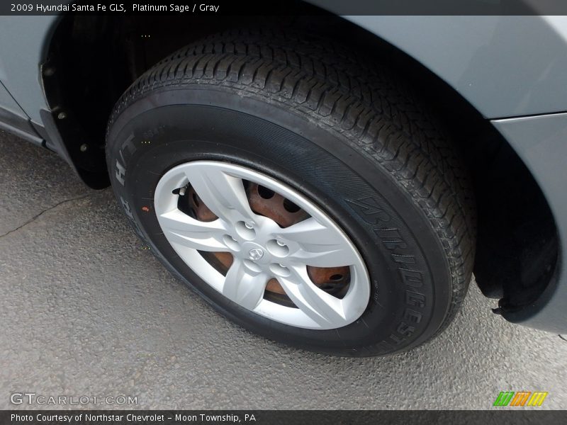 Platinum Sage / Gray 2009 Hyundai Santa Fe GLS
