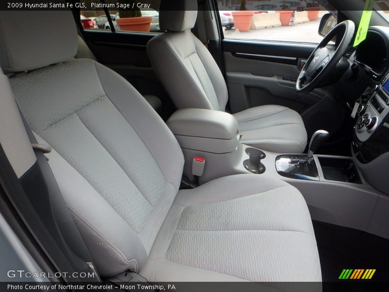 Platinum Sage / Gray 2009 Hyundai Santa Fe GLS
