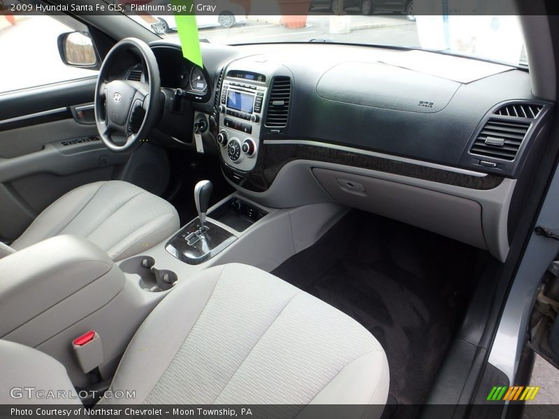 Platinum Sage / Gray 2009 Hyundai Santa Fe GLS