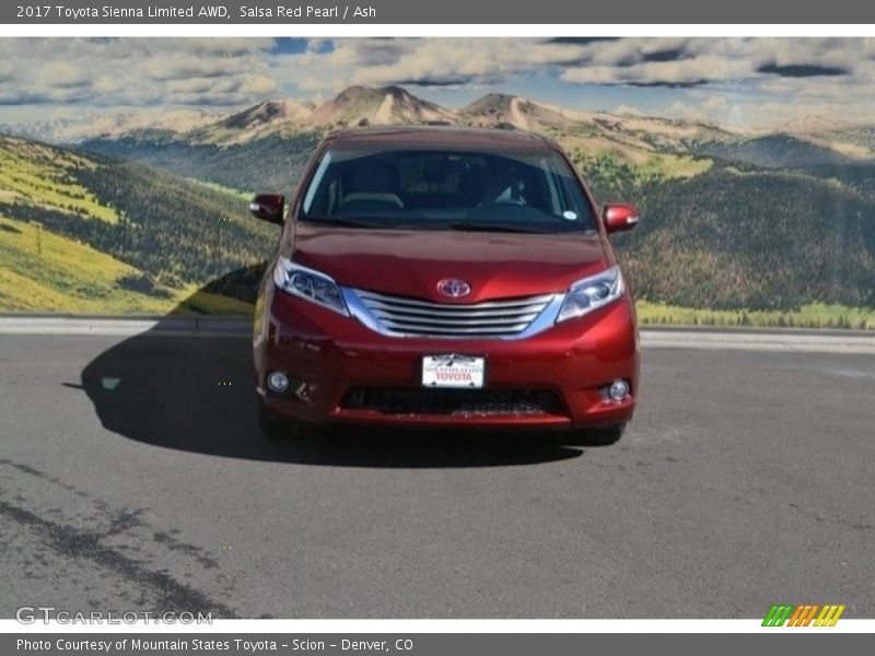 Salsa Red Pearl / Ash 2017 Toyota Sienna Limited AWD