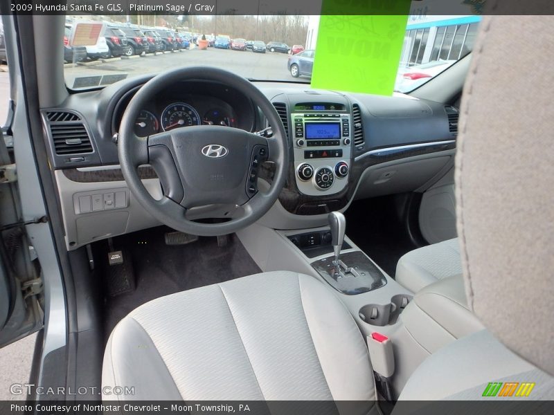Platinum Sage / Gray 2009 Hyundai Santa Fe GLS