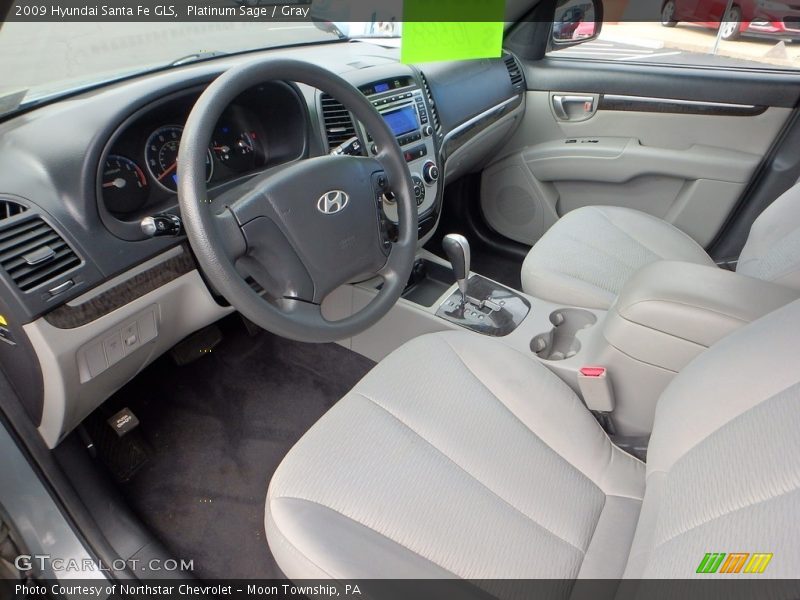Platinum Sage / Gray 2009 Hyundai Santa Fe GLS