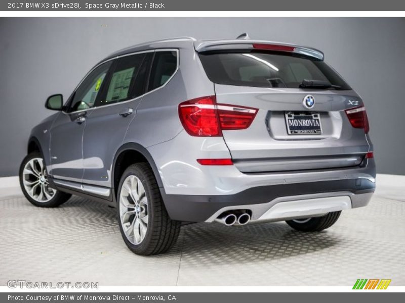 Space Gray Metallic / Black 2017 BMW X3 sDrive28i
