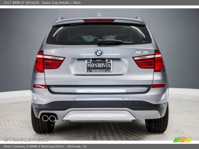 Space Gray Metallic / Black 2017 BMW X3 sDrive28i