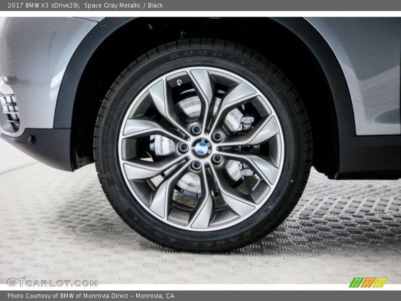 Space Gray Metallic / Black 2017 BMW X3 sDrive28i