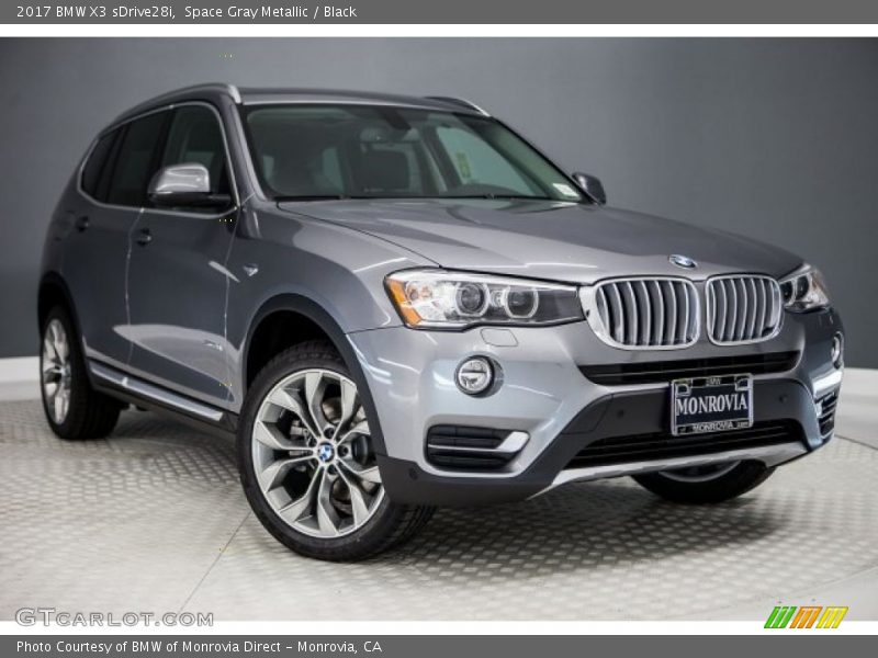 Space Gray Metallic / Black 2017 BMW X3 sDrive28i