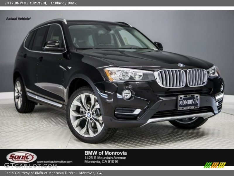 Jet Black / Black 2017 BMW X3 sDrive28i